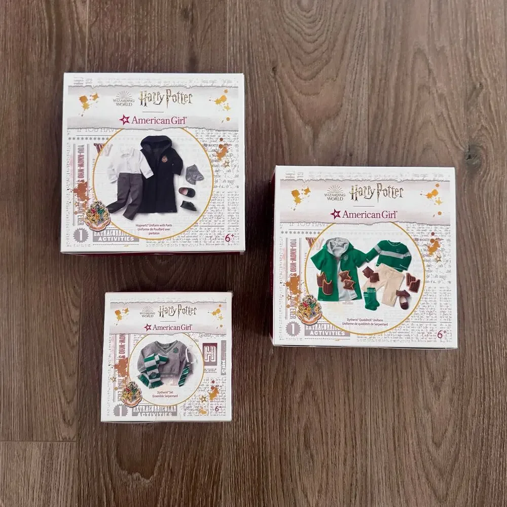 American Girl Hogwarts Harry Potter Slytherin Bundle Quidditch Uniform